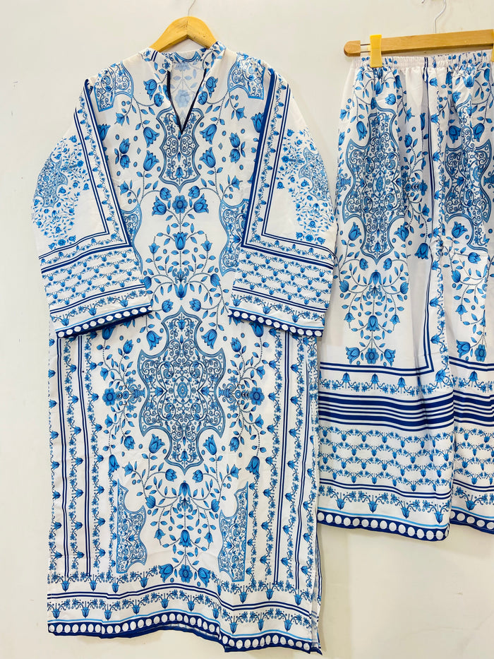 Dreamy Long Co-Ord Set (Swiss Silk) D-80