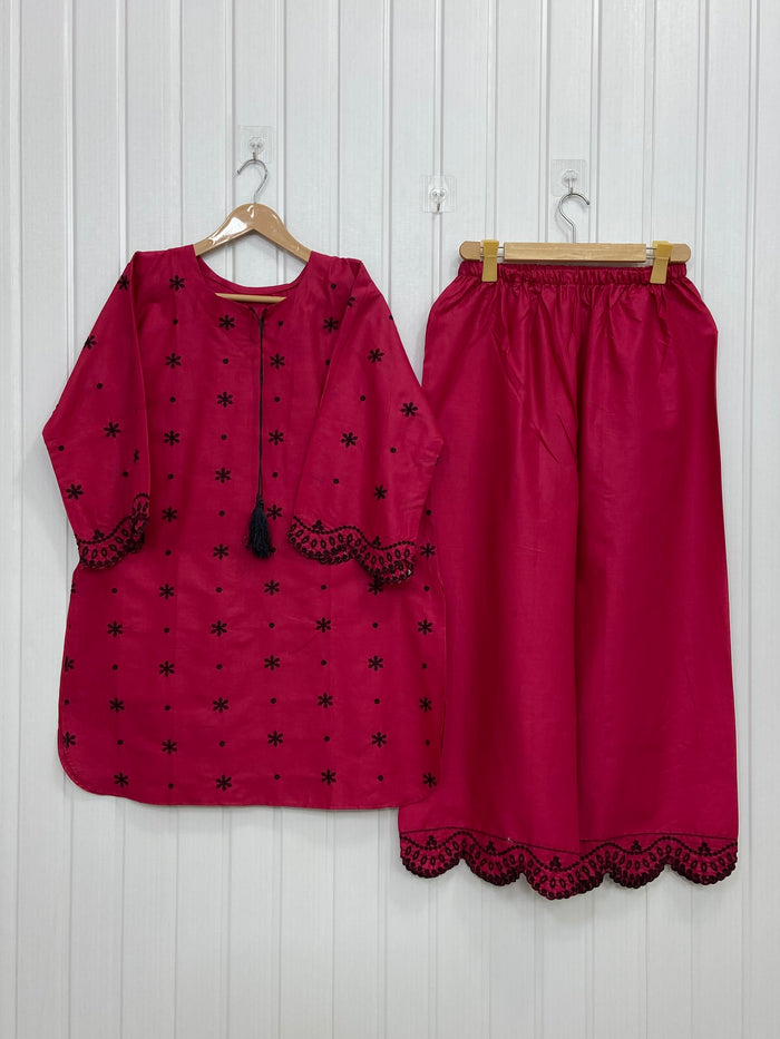 Dual Embroidered | Co-ord Set D-782