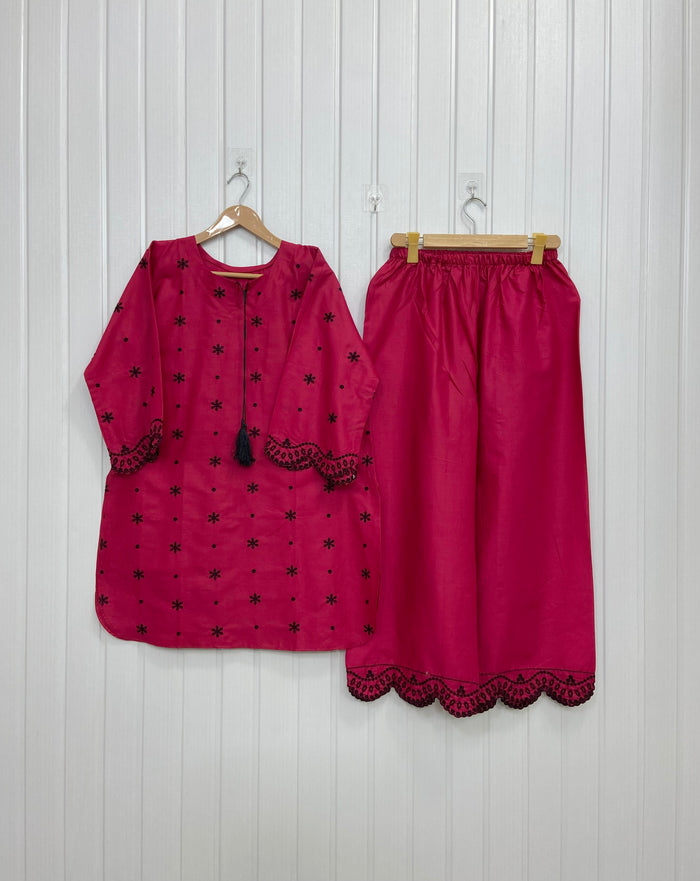 Dual Embroidered | Co-ord Set D-782