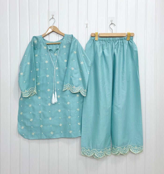 Dual Embroidered | Co-ord Set D-782