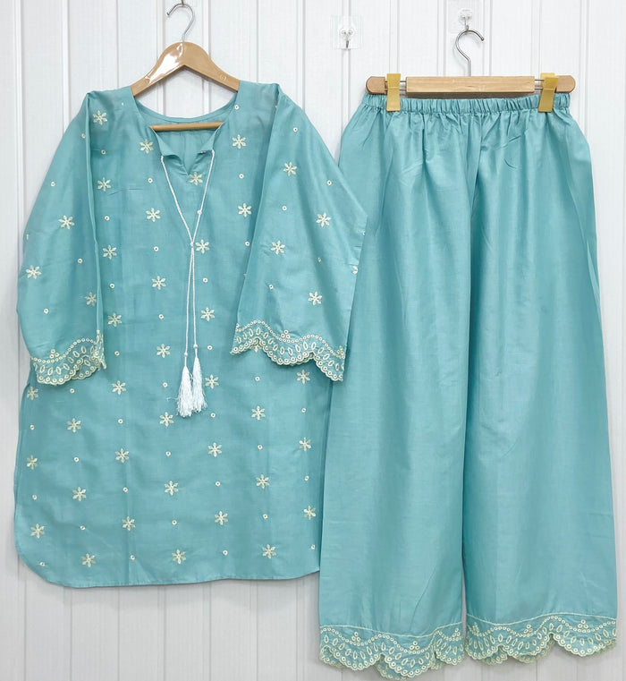 Dual Embroidered | Co-ord Set D-782