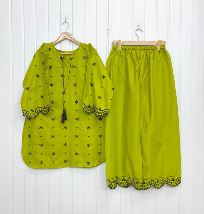 Dual Embroidered | Co-ord Set D-782
