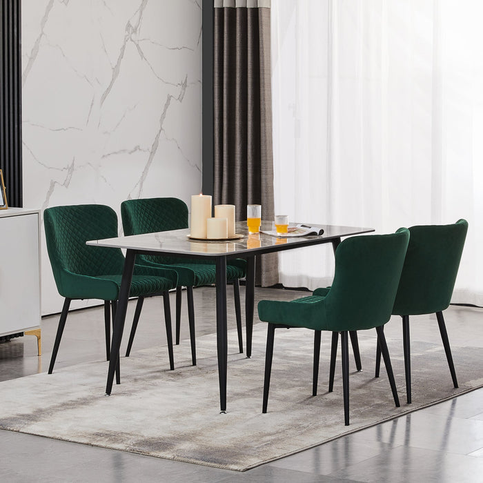 Green / Velvet / Set of 2