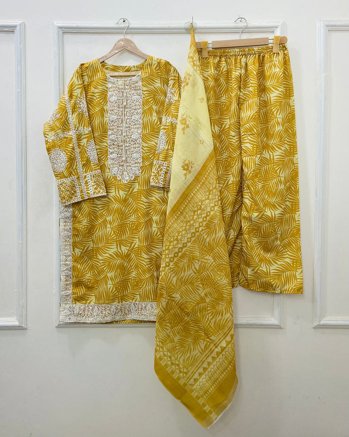 Eid Edit: 3PC (Bana Dora Silk) D-507