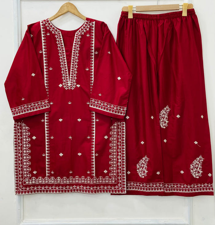Eid Embroidered 2PC (Premium Cotton) D-443