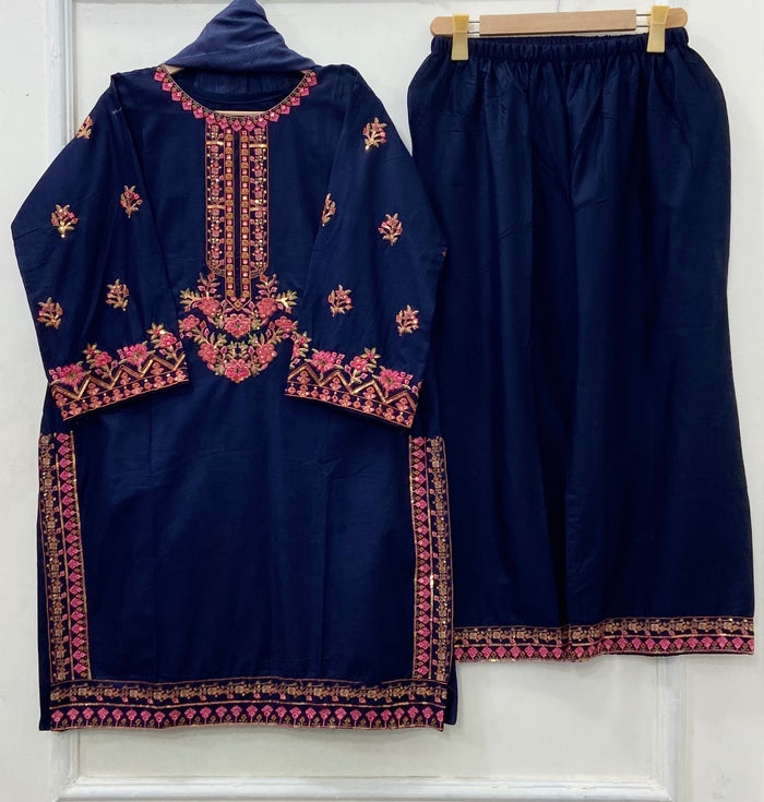 Eid Series: 3PC (Cotton) D-512
