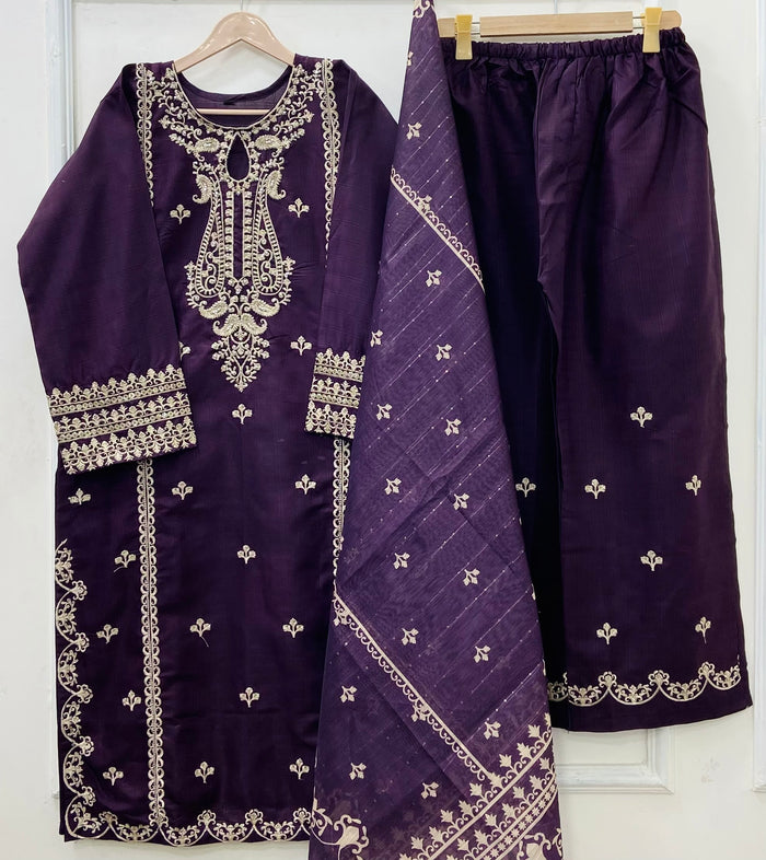 Eid Series: 3PC (Cotton) D-535