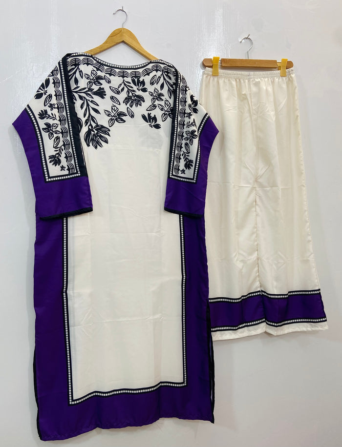 Elegant Kaftaan 2PC (Swiss Silk) D-90