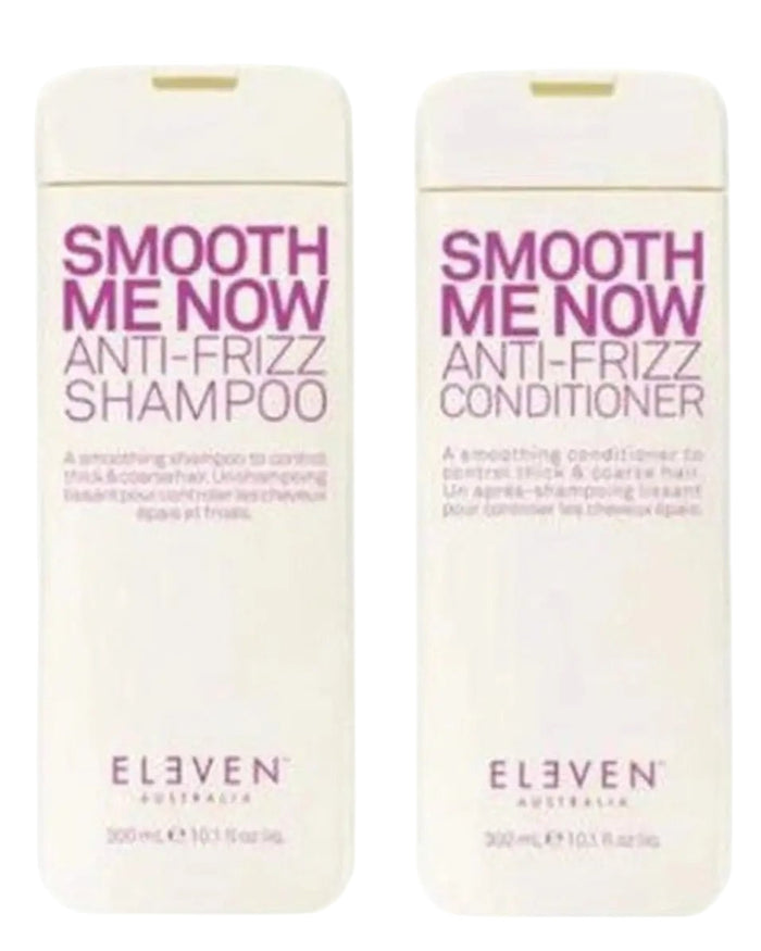 Eleven Australia Smooth Me Now Anti-Frizz Shampoo & Conditioner Set (300ml) – Tames thick, coarse hair | Hair Care Canada