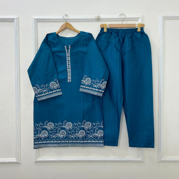 Embroidered 2PC (Premium Cotton) D-482