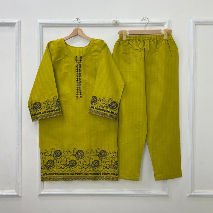 Embroidered 2PC (Premium Cotton) D-482