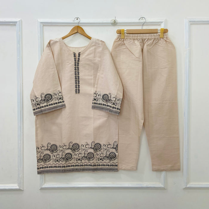 Embroidered 2PC (Premium Cotton) D-482