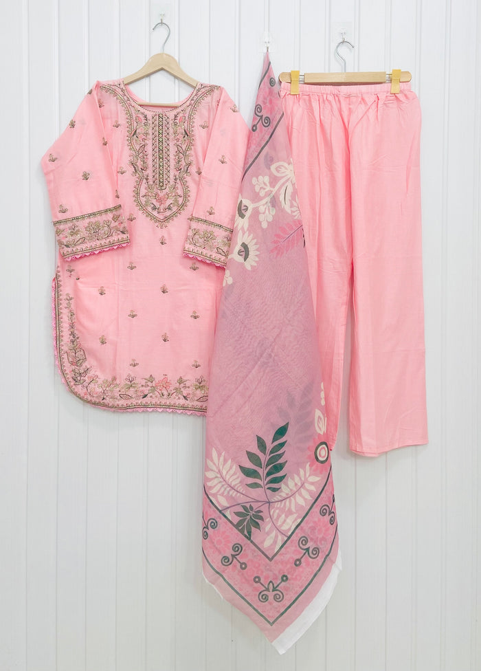 Embroidered | 3PC Cotton Lawn D-711