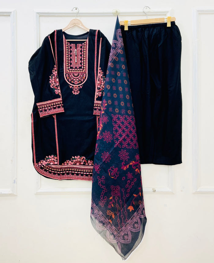 Embroidered | 3PC D-706