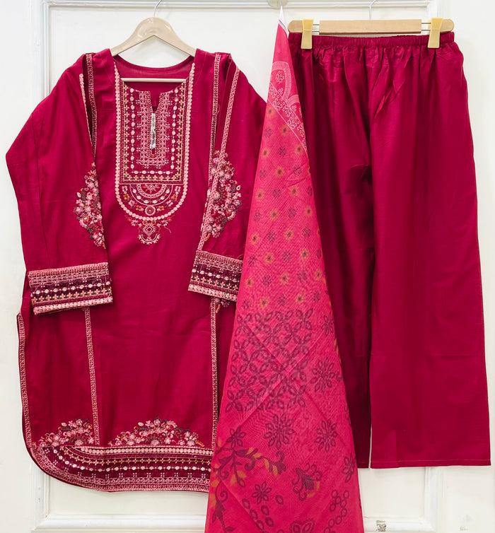 Embroidered | 3PC D-706