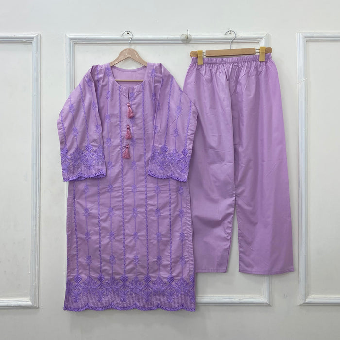 Embroidered Beauty 2PC (Premium Cotton) D-411