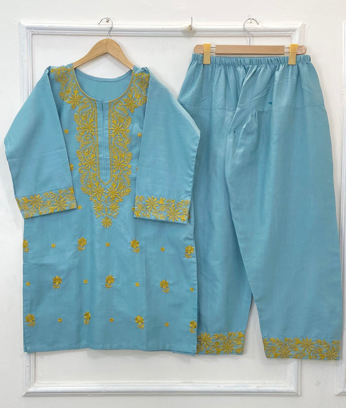Embroidered Farshi Style 2PC 
(Khaddar) D-285