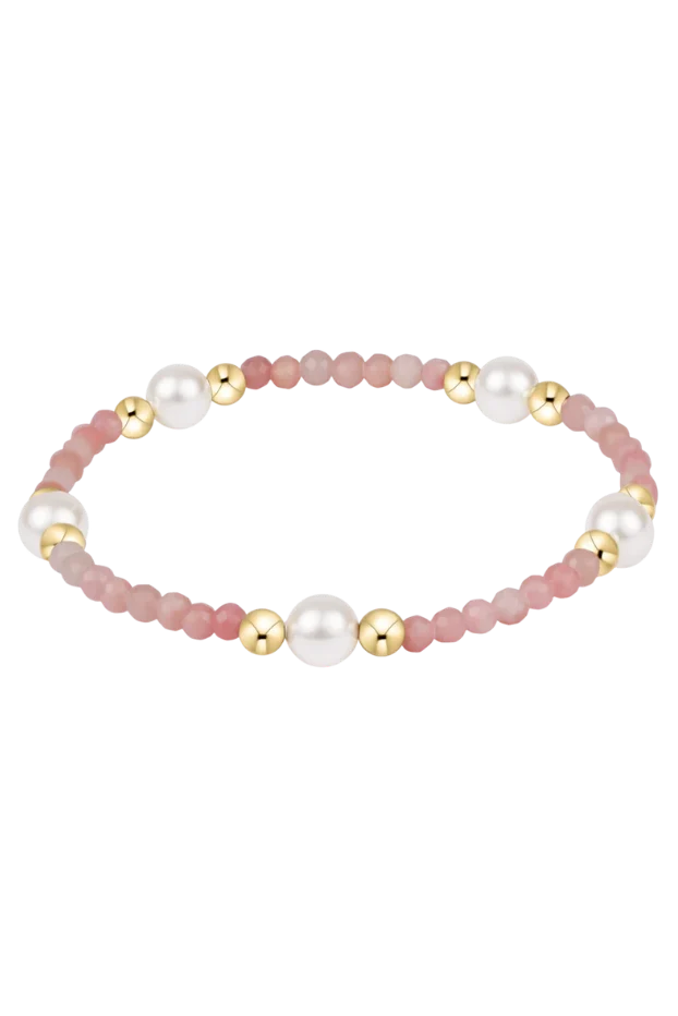 enewton: Purpose Pearl 6mm Gem Bracelet - Pink Opal - B Social Boutique