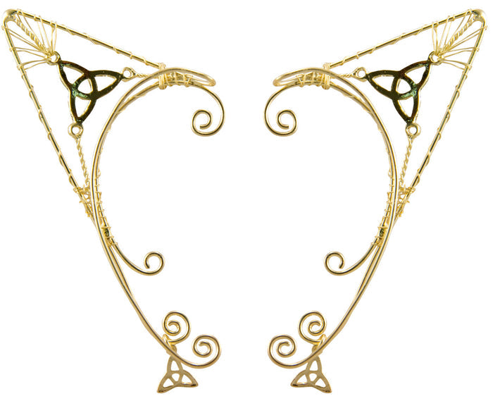 Eternity Gold Elf Ear Cuffs - No Piercing Fantasy Jewelry