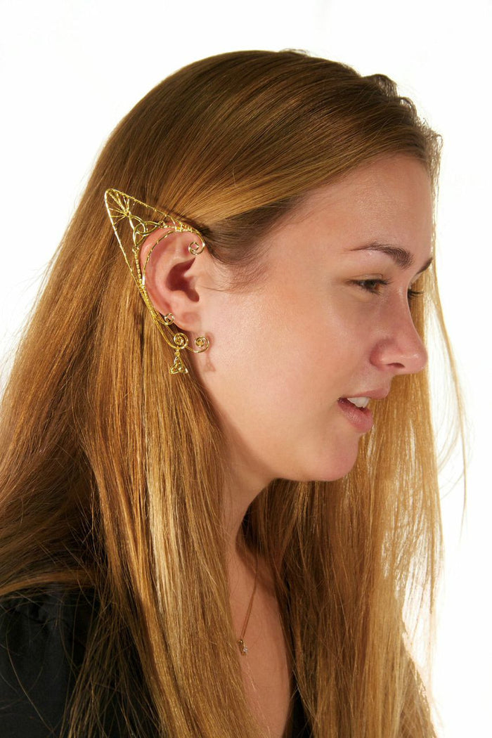 Medieval Metal - Elf Cuff Eternity Gold, Renaissance Jewelry Model (EF9-G)