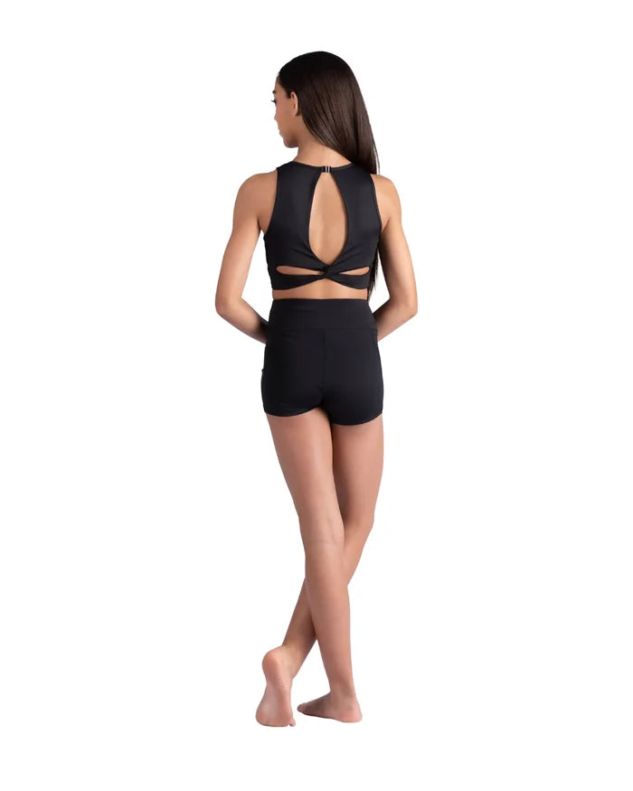 Evaline Twist Back Crop Top