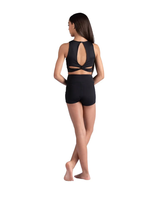 Evaline Twist Back Crop Top