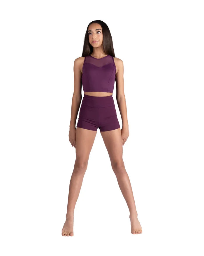 Evaline Twist Back Crop Top