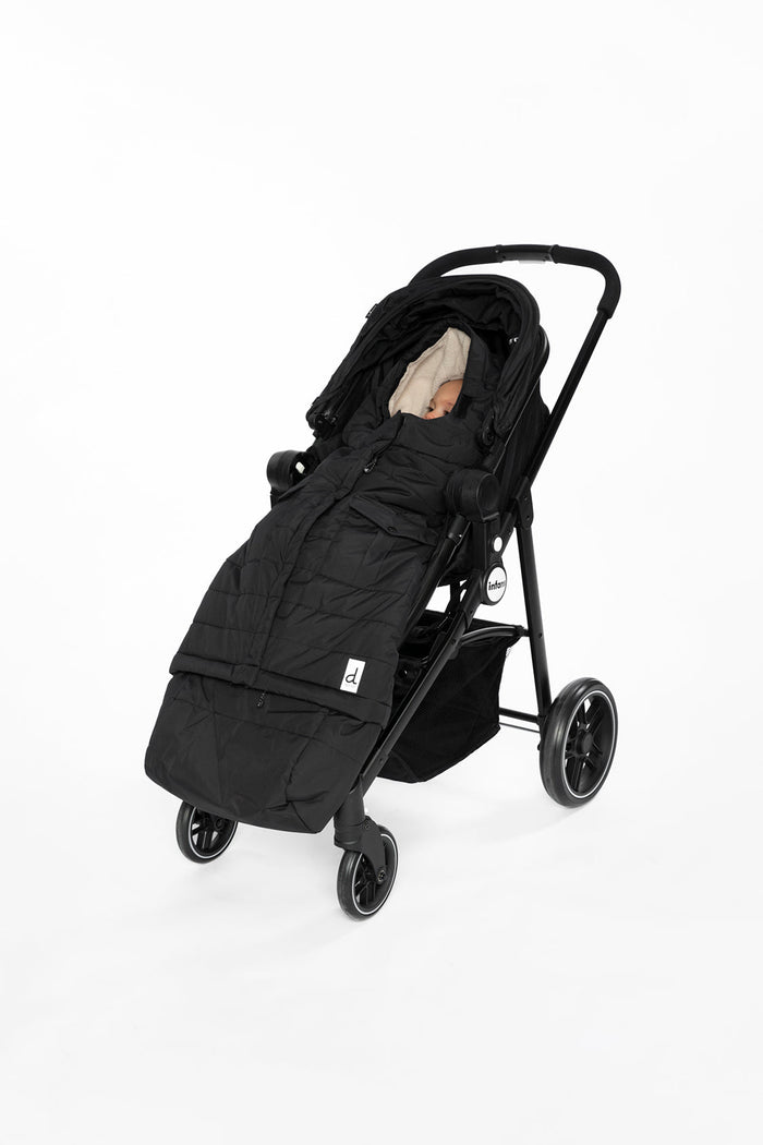 Evolutive Footmuff For Car Seats And Strollers Black-1