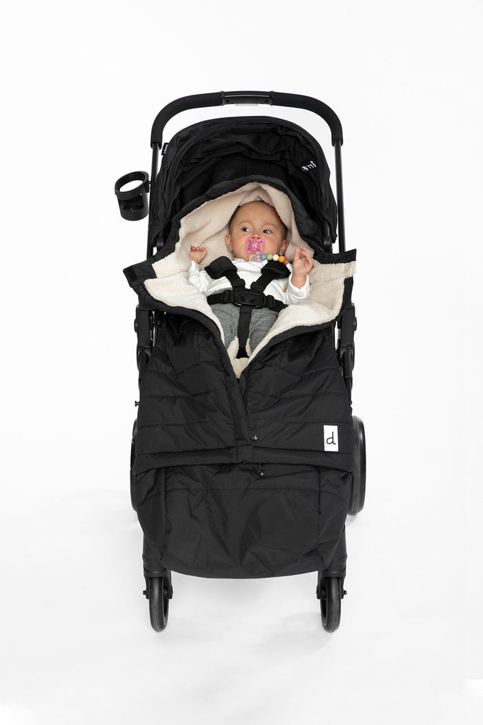 Evolutive Footmuff For Car Seats And Strollers Black-2