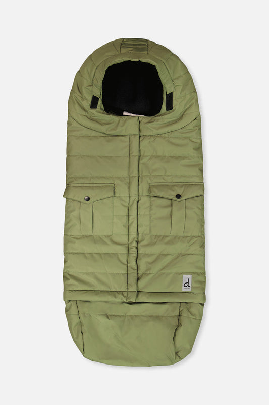 Evolutive Footmuff For Car Seats And Strollers Olive Green-0