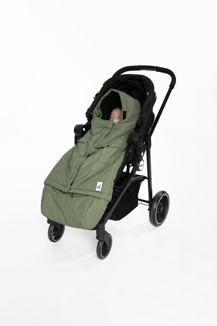 Evolutive Footmuff For Car Seats And Strollers Olive Green-1