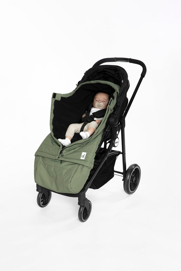 Evolutive Footmuff For Car Seats And Strollers Olive Green-2