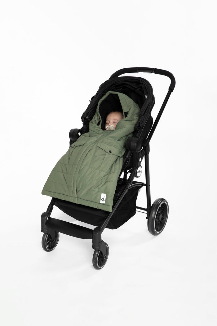 Evolutive Footmuff For Car Seats And Strollers Olive Green-3