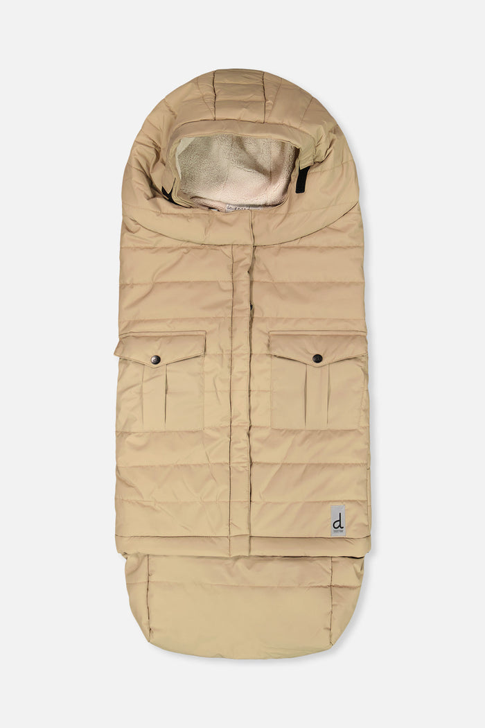 Evolutive Footmuff For Car Seats And Strollers Taupe-0