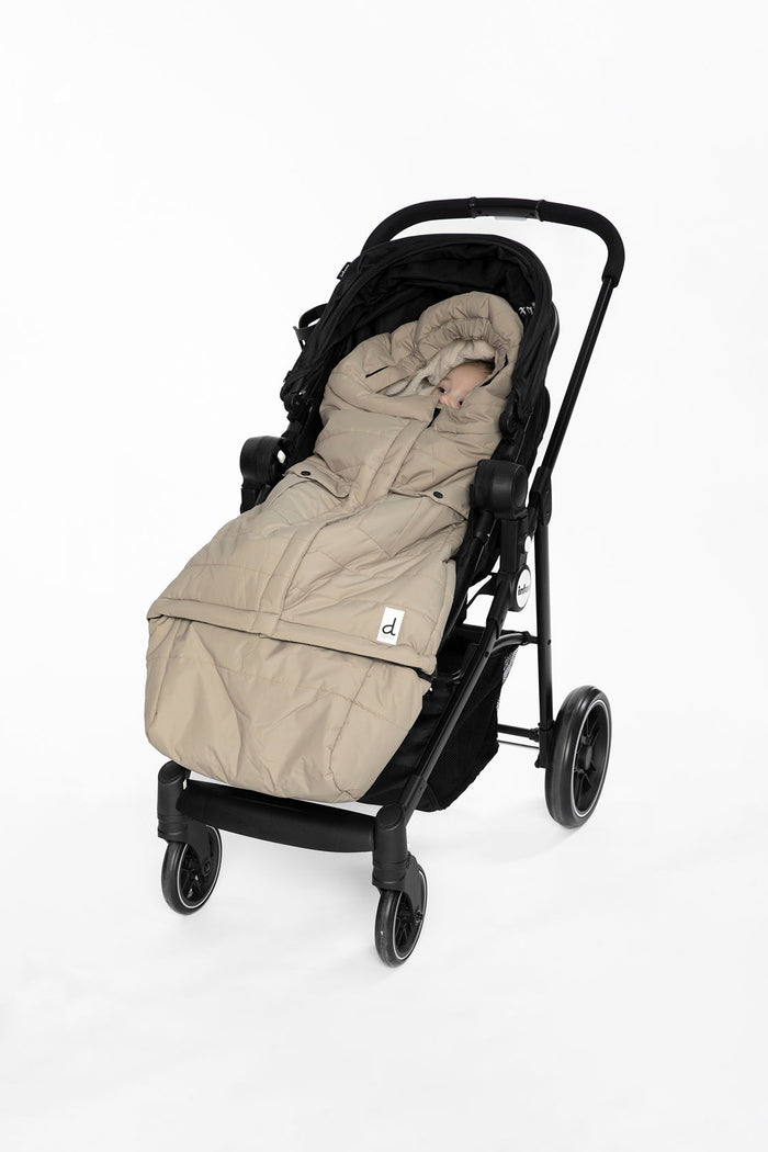 Evolutive Footmuff For Car Seats And Strollers Taupe-1