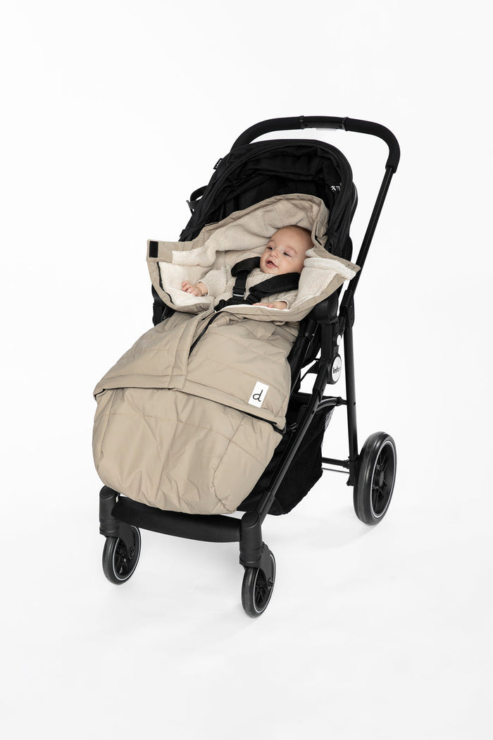 Evolutive Footmuff For Car Seats And Strollers Taupe-2