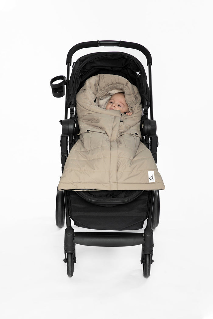 Evolutive Footmuff For Car Seats And Strollers Taupe-3