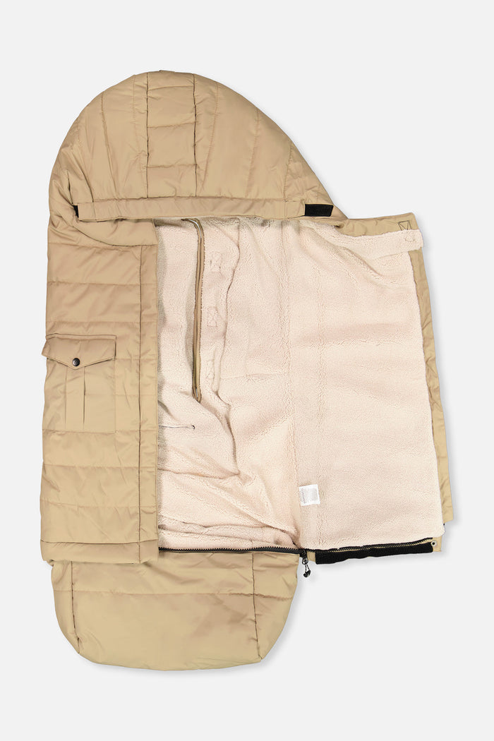Evolutive Footmuff For Car Seats And Strollers Taupe-4