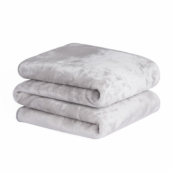 Faux Fur Mink Throw - Silver 🇬🇧