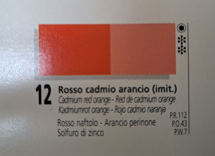Cadmium Red (Orange Shade)#12