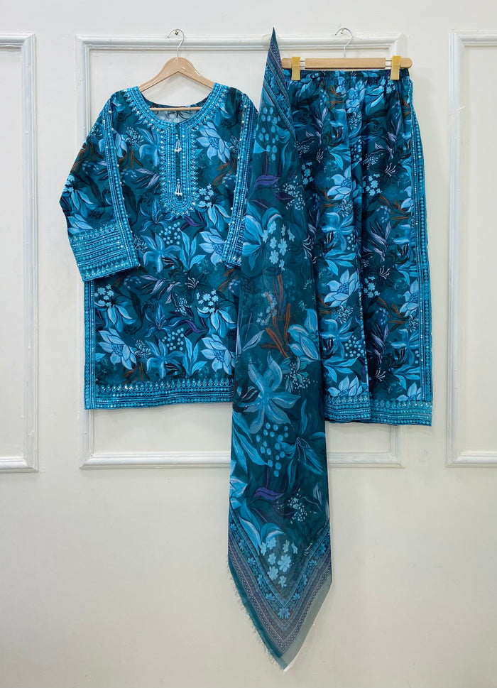 Festive Wear 3PC (Premium Lawn) D-495