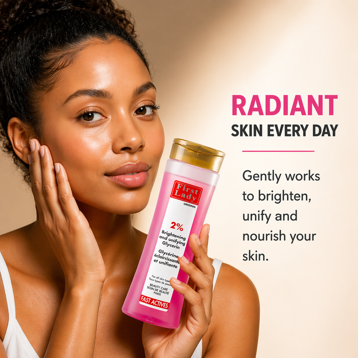 First Lady 2% Glycerin 250ml | With Licorice, Bearberry & Lemon Extract | Daily Moisturising Face & Body Care