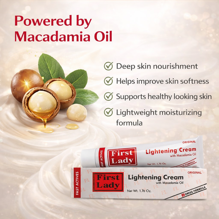 First Lady Fast Actives Face Cream 50g | With Niacinamide, Salicylic Acid & Macadamia Oil | Daily Moisturising Face Cream
