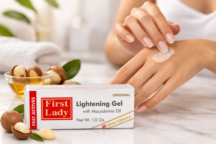 First Lady Skin Gel 30g | With Niacinamide, Salicylic Acid & Macadamia Oil | Daily Face & Body Skincare Gel