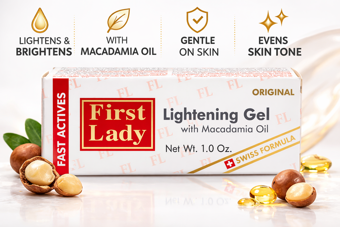 First Lady Skin Gel 30g | With Niacinamide, Salicylic Acid & Macadamia Oil | Daily Face & Body Skincare Gel