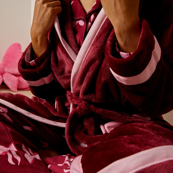 Flannel Fleece Piped Edge Dressing Gown, Adults 🇬🇧