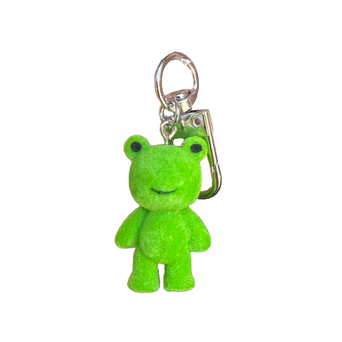 Flocked Frog Keychain