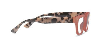 Flora Focus Coral/Black Marble - Peepers Reading Glasses