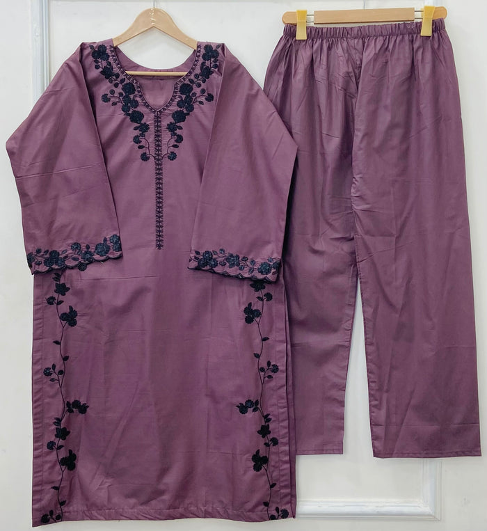 Floral Bail Embroidered 2PC (Premium Cotton) D-459