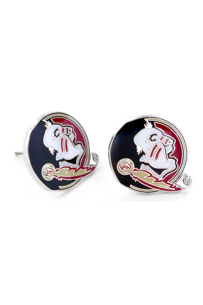 Florida State Seminoles Logo Post Earrings
